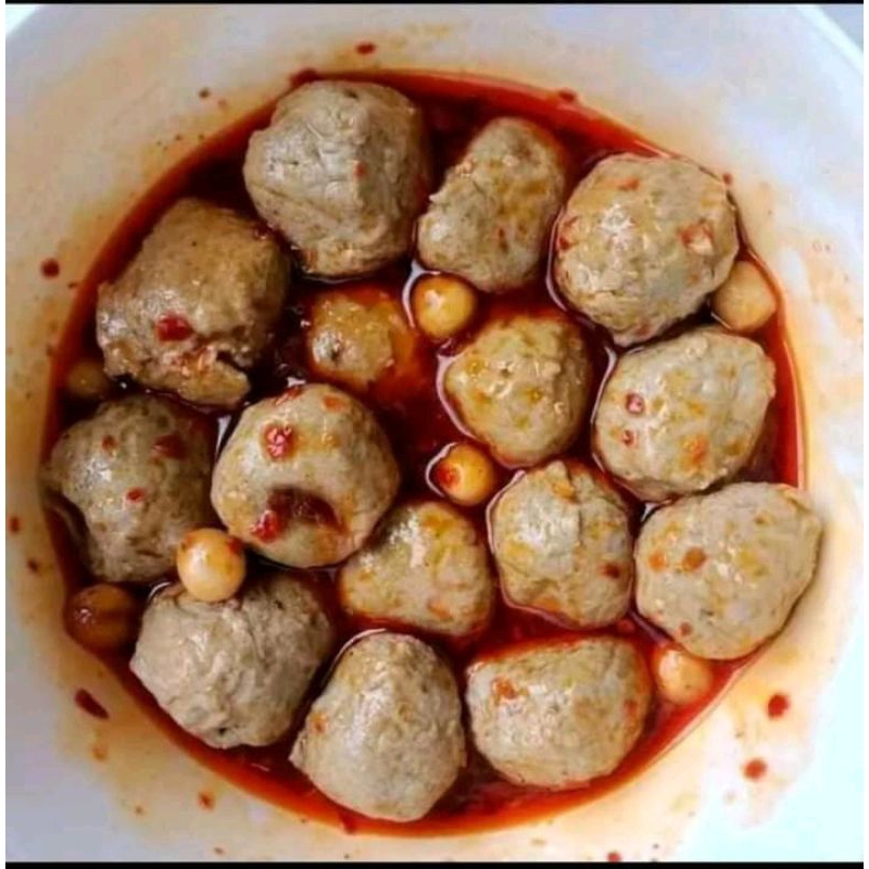 

Baso ikan Sinar bahari kecil isi 13 butir