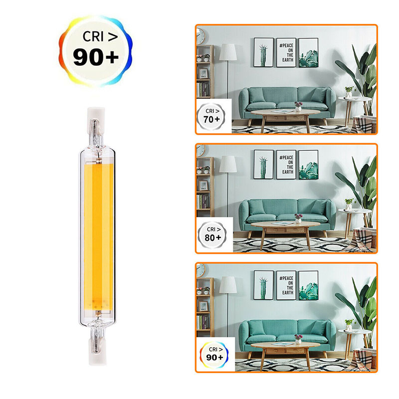 Lampu LED COB R7S Halogen Glass Tube 118 mm 15 W - JS118 - Transparent