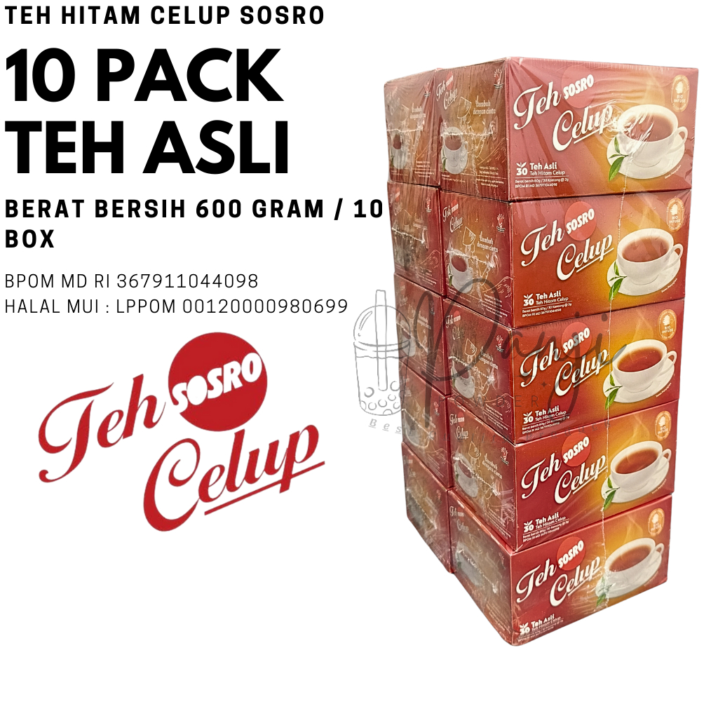 

TEH SOSRO CELUP ISI 30 / PACK 10 BOX TEH CELUP SOSRO ISI 30 / PACK ISI 10 BOX TEH SOSRO CELUP GROSIR TEH CELUP SOSRO MURAH