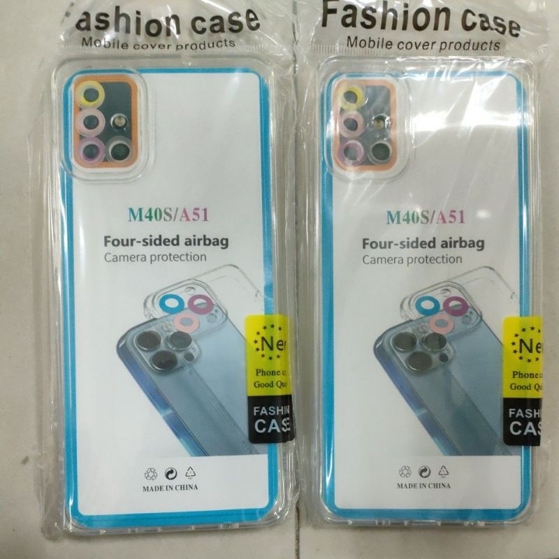 Softcase case slikon kondom bening terbaru type Hp Samsung A51/A31/M40S CLEAR BAG SPACE TPU pelindung camera kamera