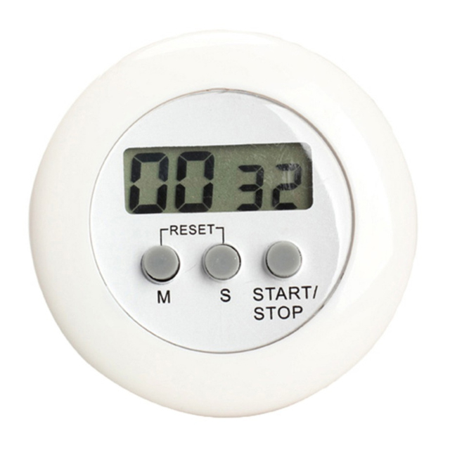 YGRETTE - Timer MAGNET MAGNETIK Masak Dapur Digital Alarm Minimalist Time Machine - WA150 - White