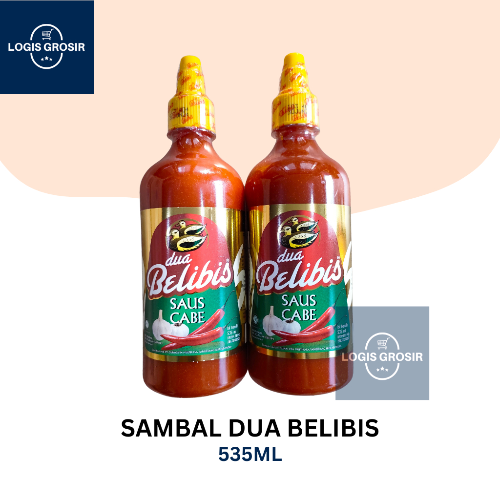 Saus Cabe Dua Belibis Botol Plastik 535ml 535 ml Saos Sambal Besar