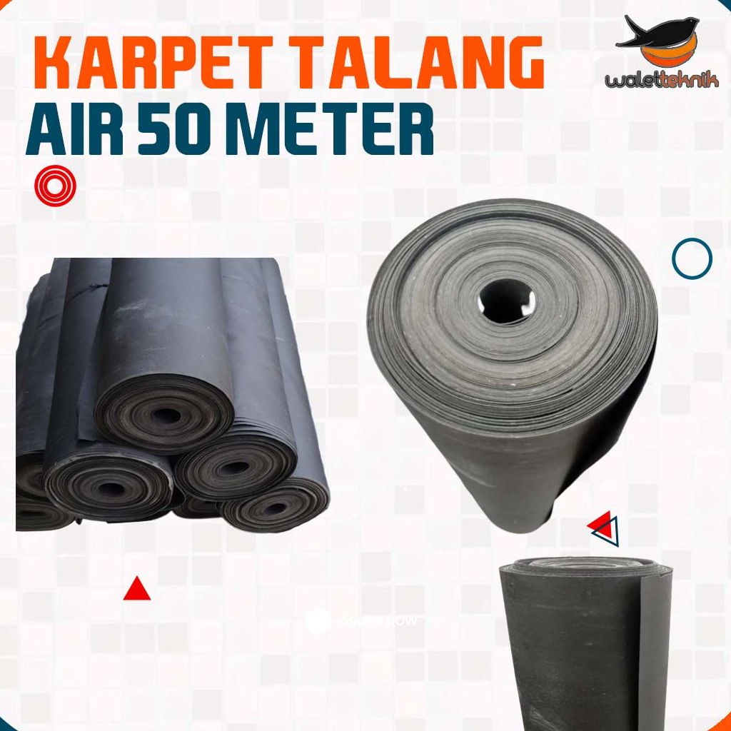 Karpet Talang Air Hitam 50 Meter