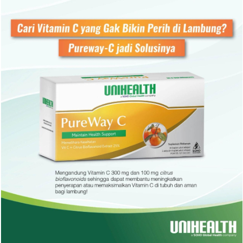 Multivitamin Vitamin C daya tahan tubuh - PureWay-C UNIHEALTH