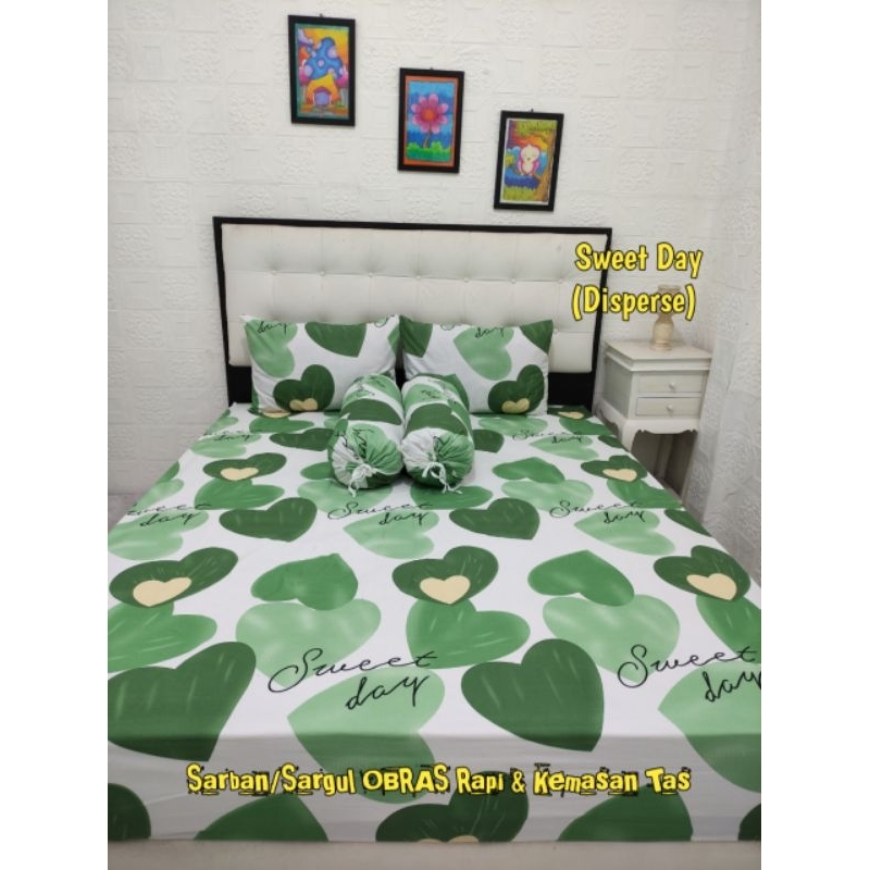 Sprei 180x200, sprei love, sprei homemade