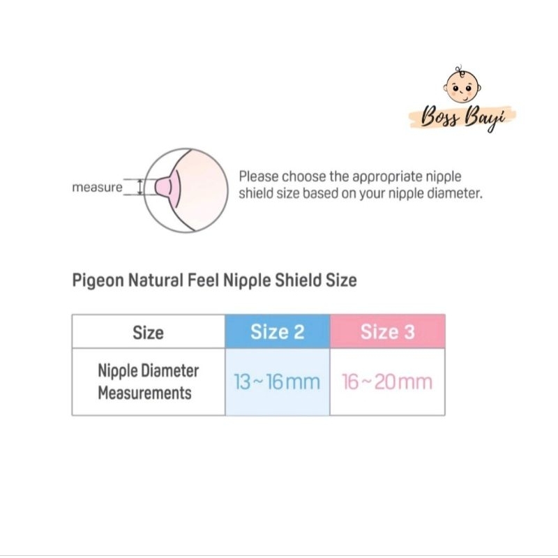 PIGEON - Natural Feel Silicone Nipple Shield /Pelindung Puting isi 2