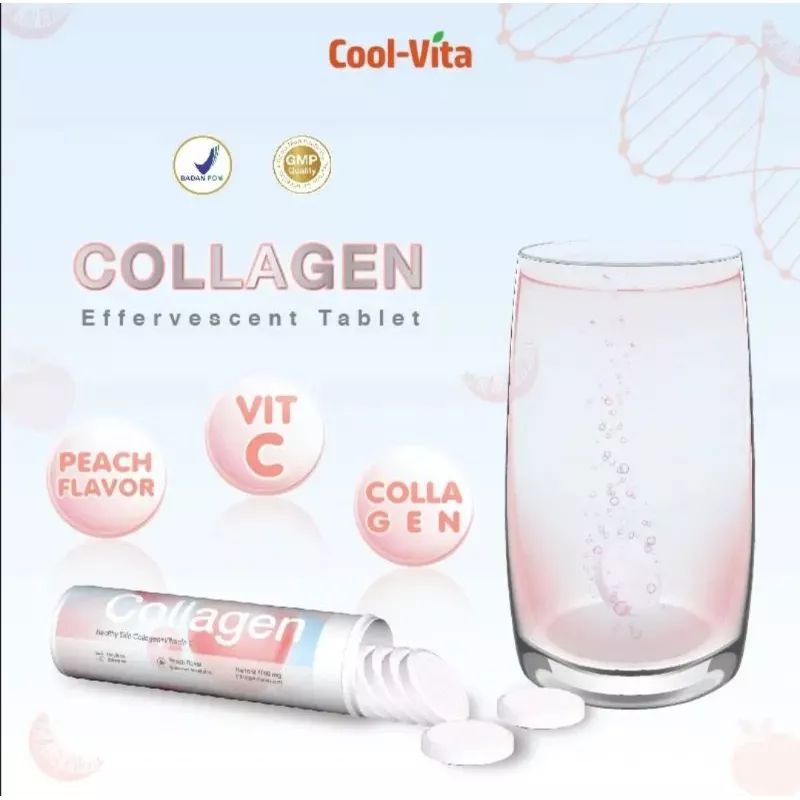 Minuman Collagen Coolvita Beauty Coollagen Rasa Peach