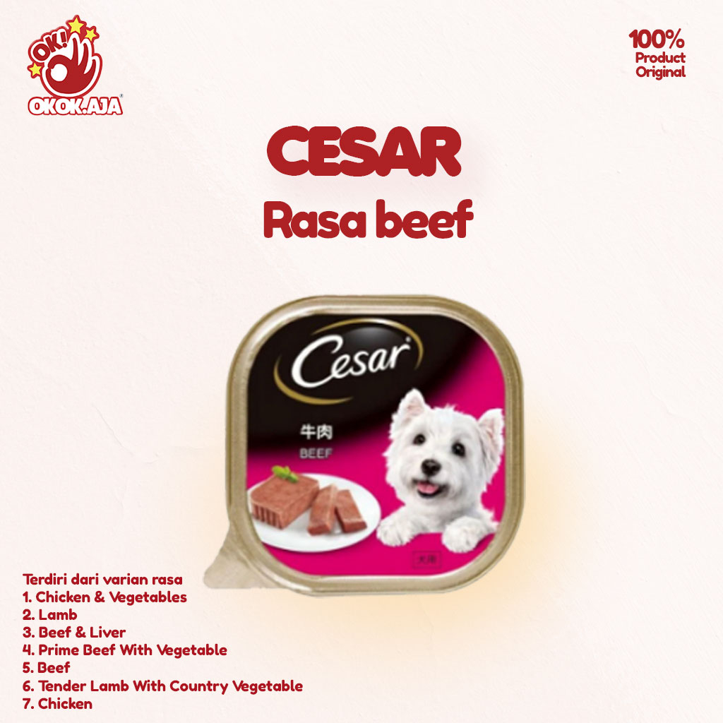 Makanan Anjing Cesar all variant 100gr