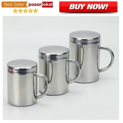 

Dijual Gelas Susu Kopi Teh Bir Mug Double Insulation Stainless Steel 300ml Limited