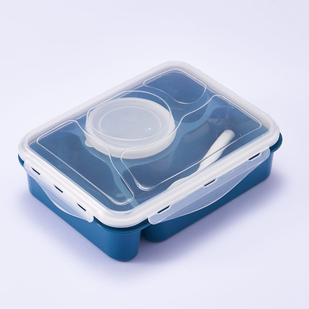 LUNCH BOX KOTAK MAKAN 4 SEKAT  BENTO TERBARU KOTAK MAKAN /SEKAT SUP KODE 5731