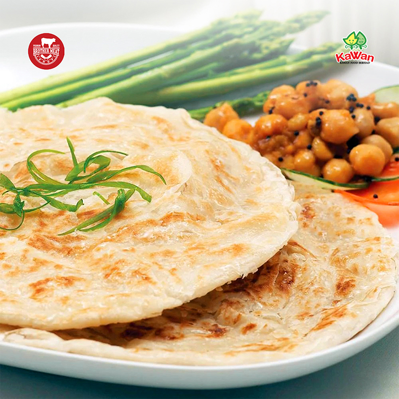 KAWAN FOOD Paratha Plain isi 5pcs 400gr, Roti Paratha / Roti Parata