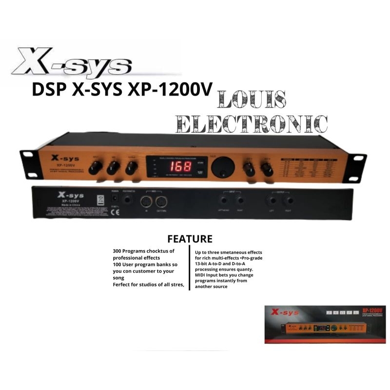Efek Vocal X-sys DSP X-SYS XP-1200V XSYS XP 1200V ORIGINAL