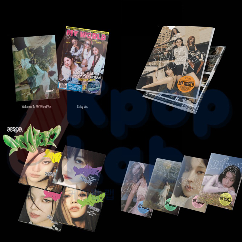 [READY STOCK] aespa - The 3rd Mini Album [MY WORLD] + Poster (with Tube)