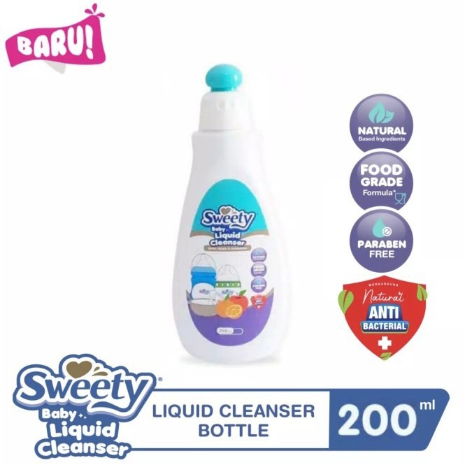 Sweety Liquid Cleanser 200 ml Botol / Sabun Pencuci Botol Bayi