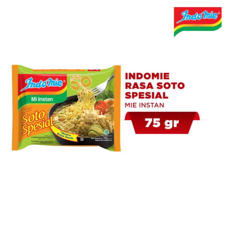 

1 pcs Mie Instan Indomie Kuah Rasa Soto Spesial 75 gr