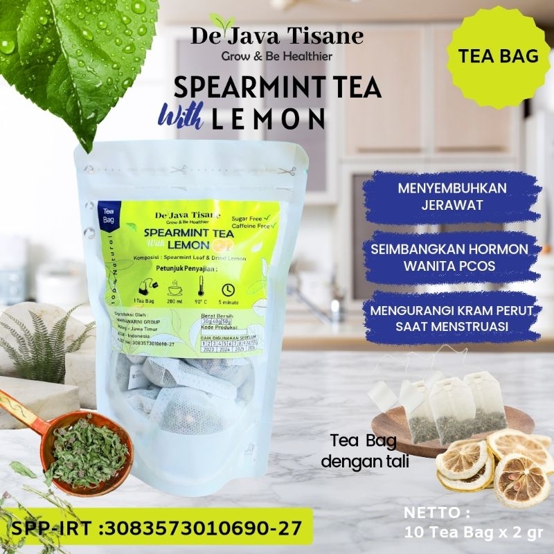 

Cahayadstore Spearmint Leaf Tea Teh Daun Spearmint Natural Alami Tea Bag Teh Untuk Jerawat Bantu