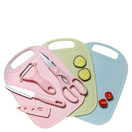 Pisau Set 4in1 Talenan Gunting Dapur Pengupas Buah Knife Peeler Set 4in1