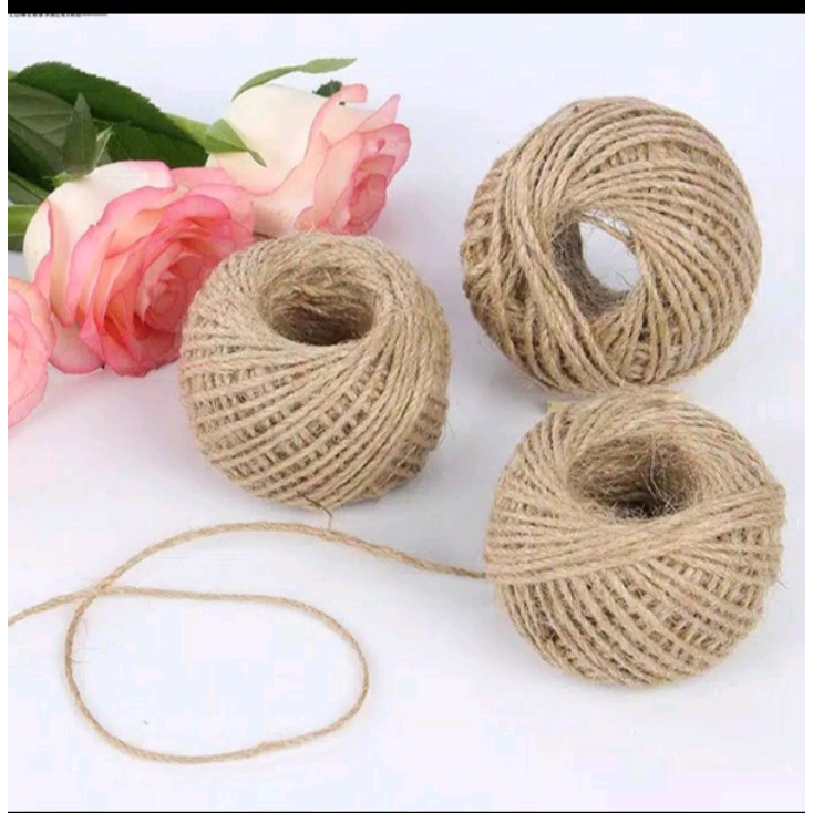 Tali rami-Tali Goni-Hemp Rope 2 ply METERAN ( 2 gram)-tali sovenir-tali souvenir murah dan kertas re