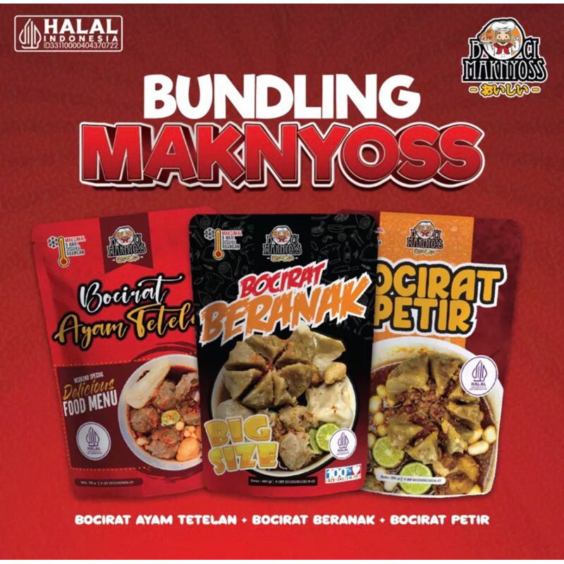 

BUNDLING MAKNYOSS (Ayam Tetelan, Beranak & Petir)