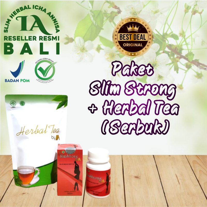 Slimherbal by IA SLIM STRONG & TEH HERBAL(Paket)