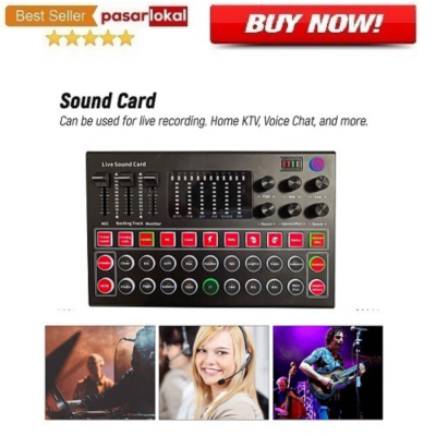 

Jual Mixer USB Sound Card Live Broadcast Murah