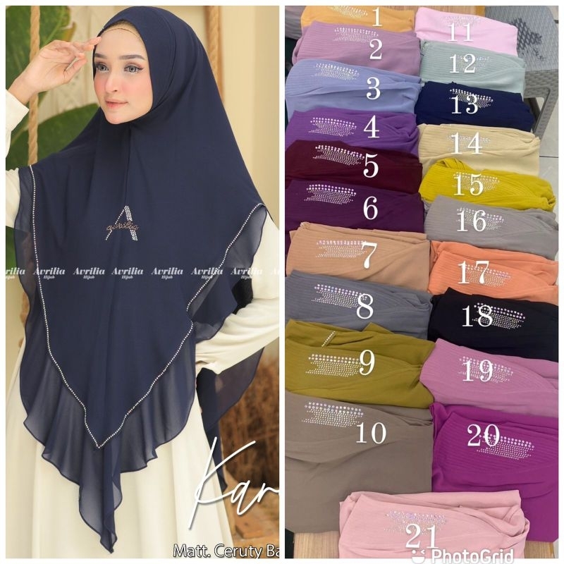 Khimar Karina ori Avrilia hijab