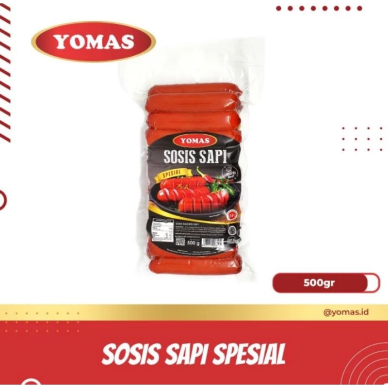 

Yomas Sosis Sapi Special Merah 500gr