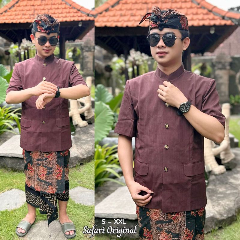 Baju Safari Pria Premium Tebal