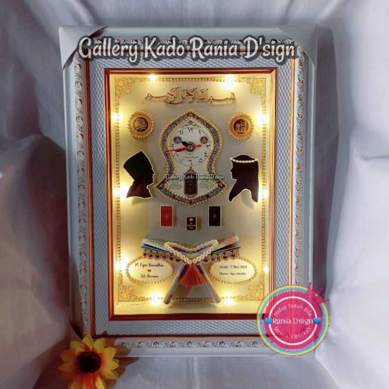 011 Mahar Pernikahan Terompah Nabi + LED + Jam Aktif