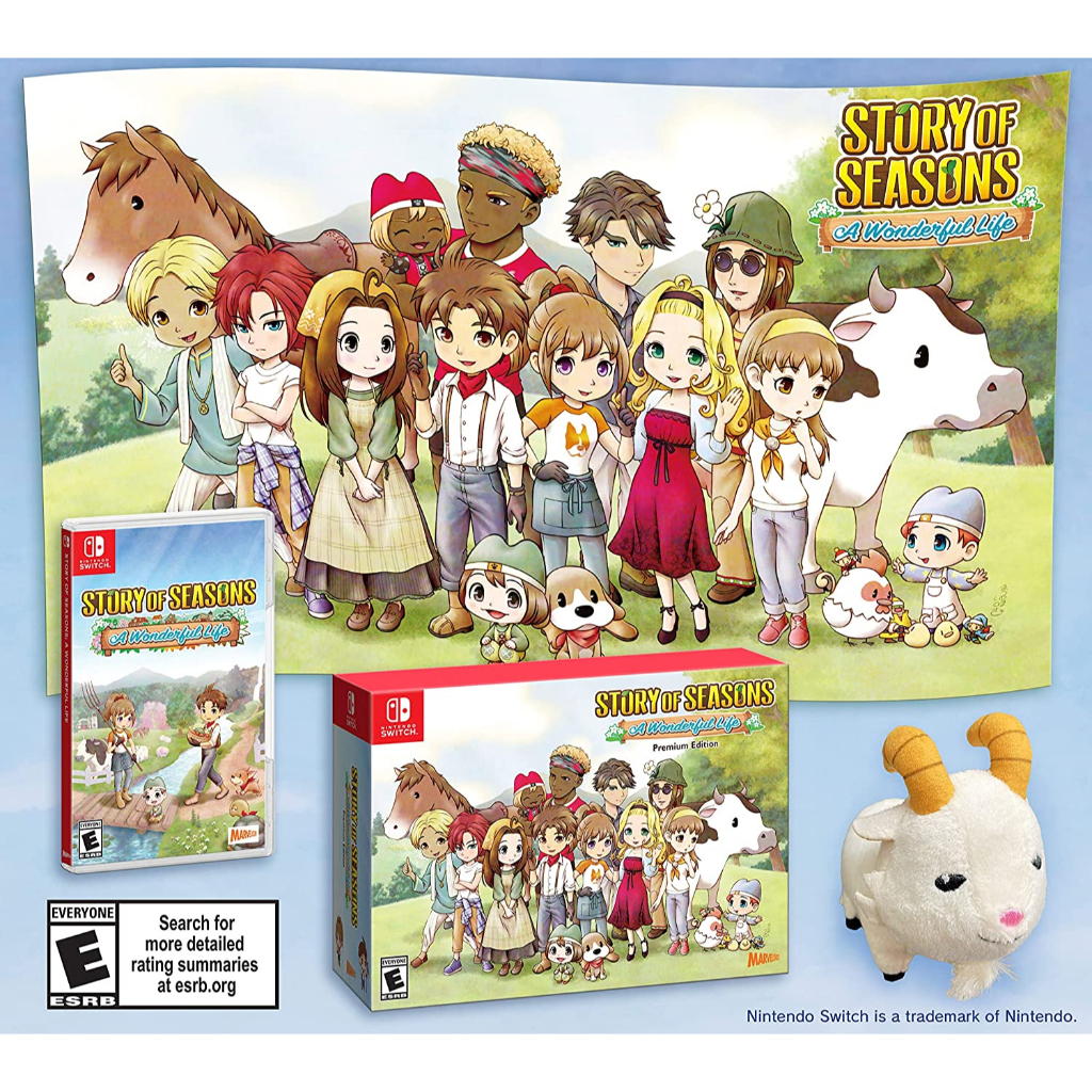 Nintendo Switch Story of Seasons A Wonderful Life Premium Edition