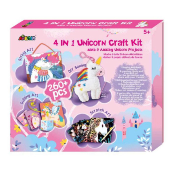 

Unik Mainan Kreatif Anak Avenir 4-in Unicorn Craft Kit Scratch Jahit Sulam Murah