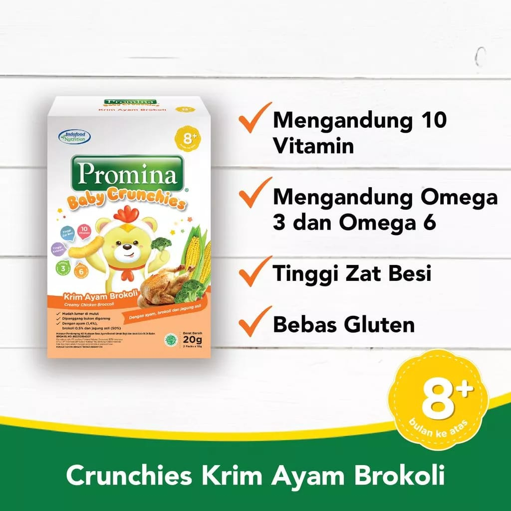 Promina Baby Crunchies Krim Ayam Brokoli