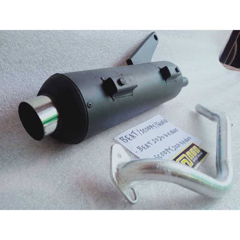 Knalpot Standar Racing/Tsukigi Copy CMS Beat(2020keatas) Scoopy (2021keatas) Genio Suara Ngebas Adem