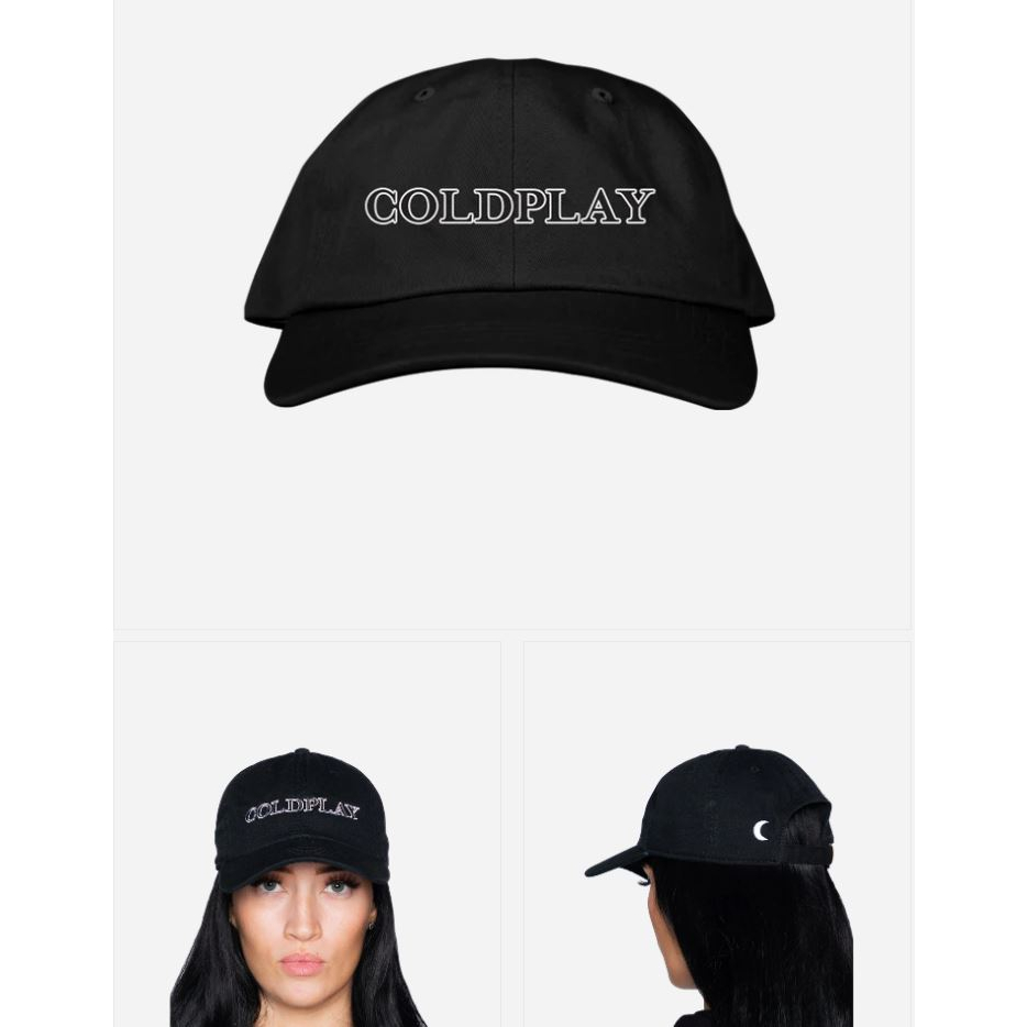 COLDPLAY Official Merchandise Tee Hat Original Merch Topi