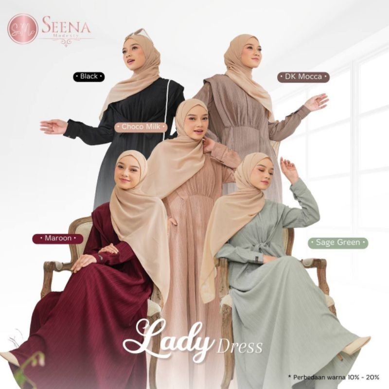 RIHAIA | Lady Dress Set Pashmina by Seena Modesty