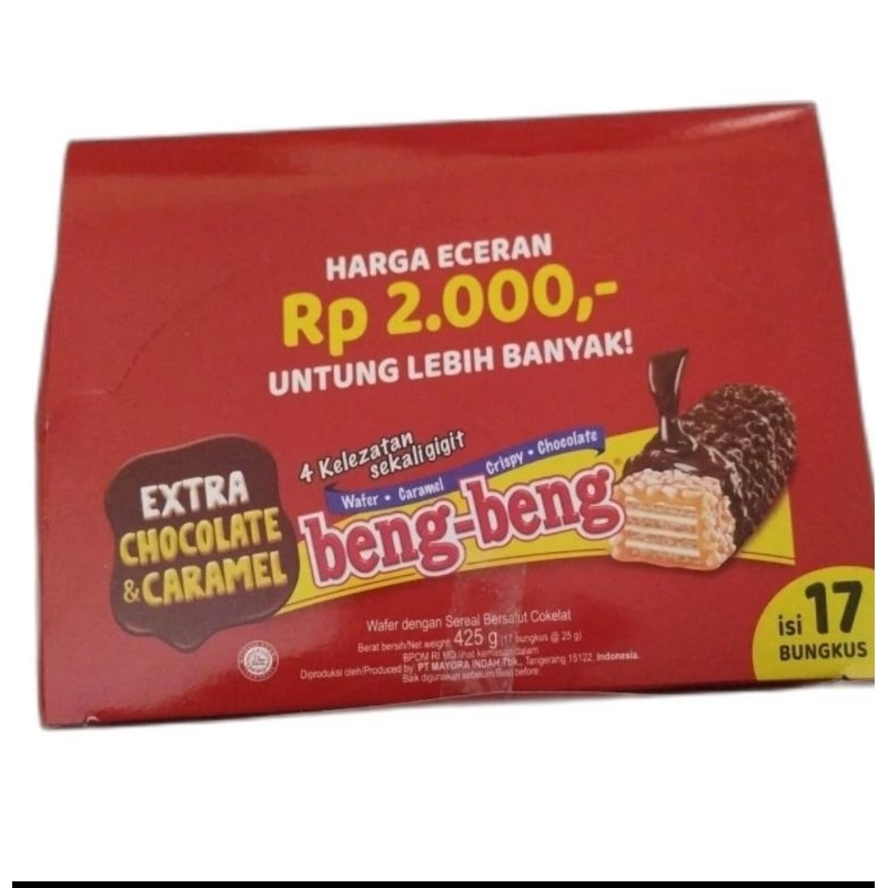 

Beng Beng wafer karamel 25 gram per box