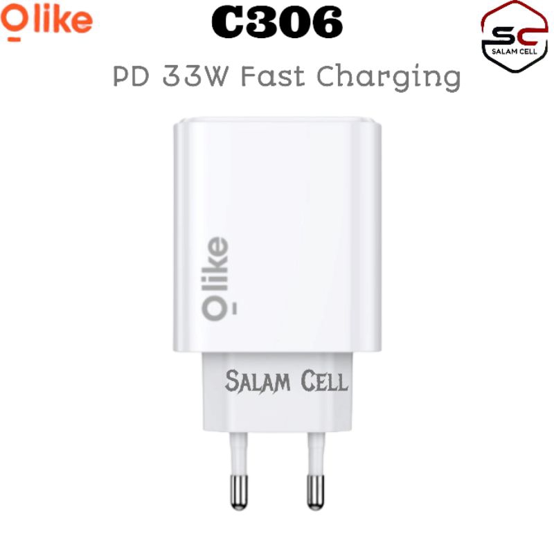 Charger 33W OLIKE C306 PD 33W Fast Charging Original Garansi Resmi