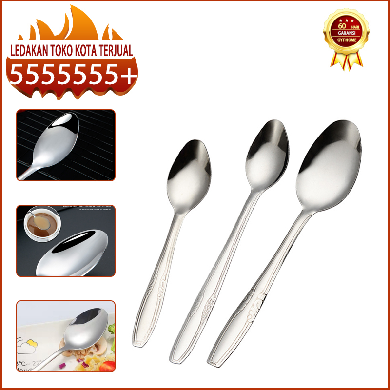 Sendok Makan Set 12 Pcs Stainless Satu Lusin Alat Makan Set Sendok Polos