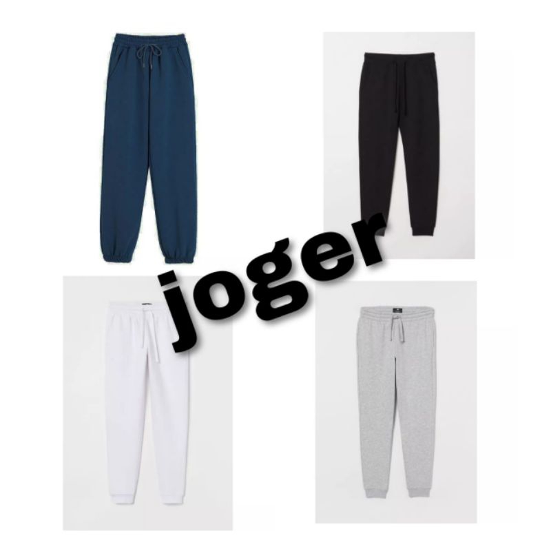 Celana Joger pria wanita Sweatpants panjang  training  Gym olahraga jumbo style korea