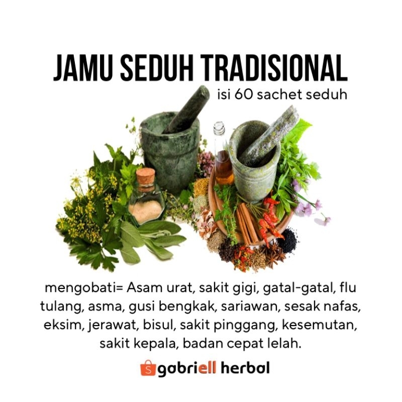 

jamu seduh isi 60 sachet