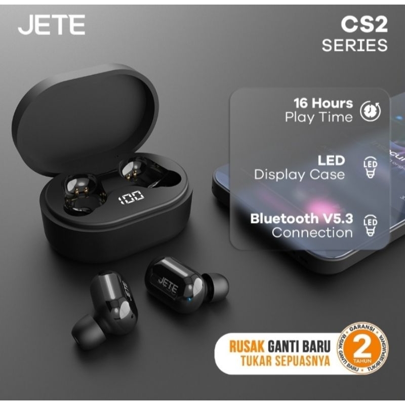 Headset bluetooth TWS CS2 JETE