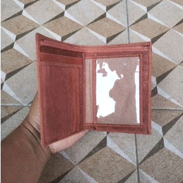 Dompet Pria Kulit Sapi Asli 16 slot tempat kartu fs