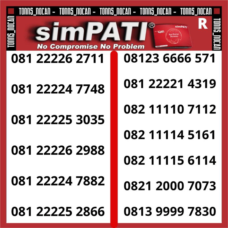 Nomor Cantik Simpati 4G LTE Murah