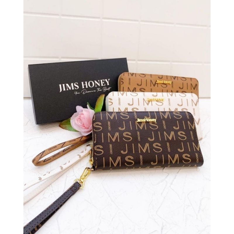 Jimshoney Keiza Wallet Original Jims Honey Termurah - Dompet Lipat Panjang Free Box - Dompet Kartu