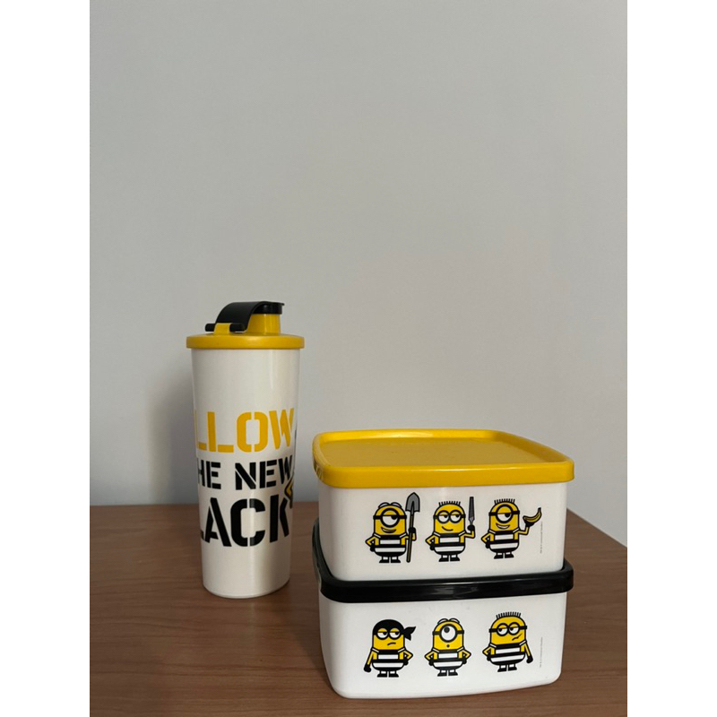Tupperware Bekal dan Botol Minion | Gelas Minum Minion