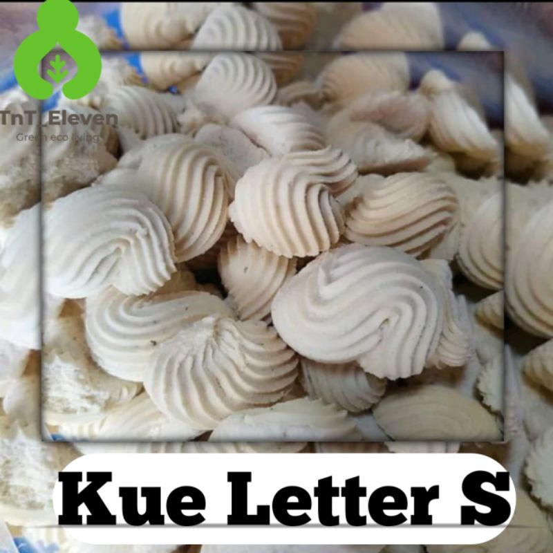 

Kue Garut / Kue Letter S / Kue Semprit Jadul 100gr