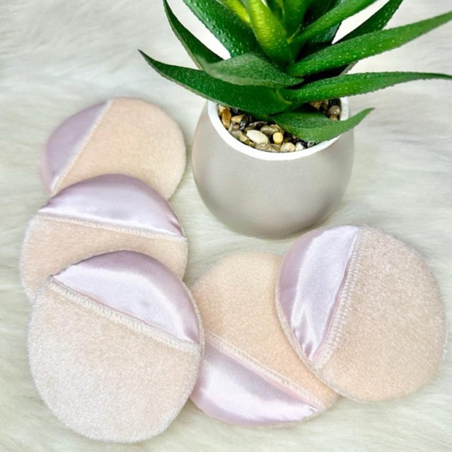 Spons Bedak tabur Good Quality Diameter 7,5 cm / Sponge Bedak tabur puff bulat