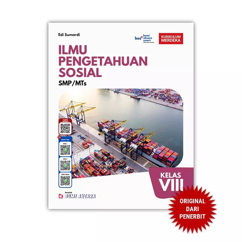 Bumi Aksara IPS Ilmu Pengetahuan Sosial SMP MTS Kelas 8 VIII Kurikulum Merdeka CP Baru