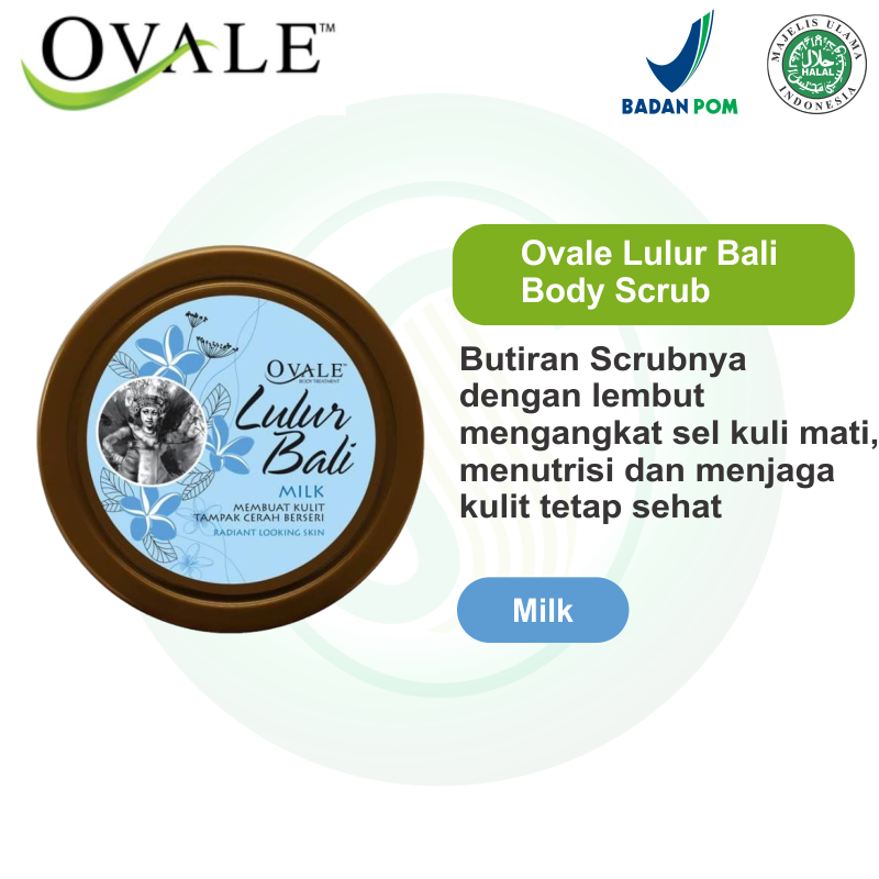Ovale Lulur Bali Bengkoang Milk 100gr