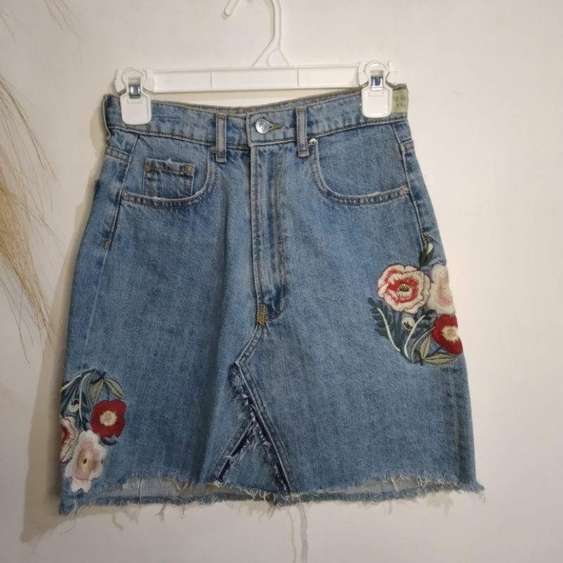 t*hrift Rok Pendek Jeans Korea
